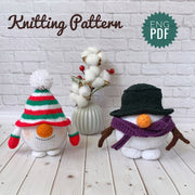 Snowman Gnome Knitted Pattern