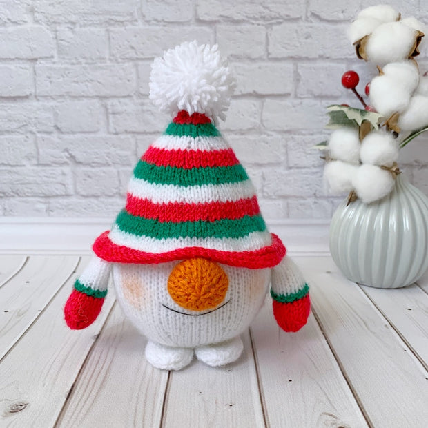 Snowman Gnome Knitted Pattern