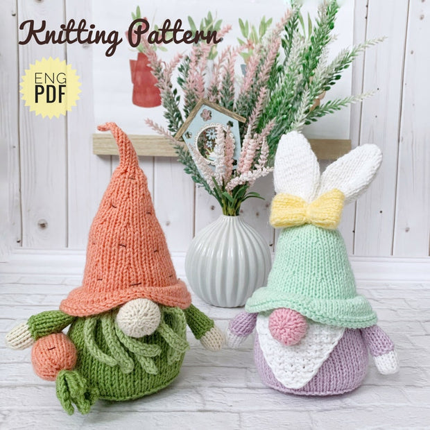 Adorable Spring Easter Gnomes Knitting Patterns