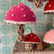 Crochet pattern birdie mushroom