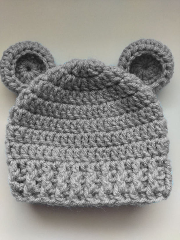 Easy bear hat crochet pattern