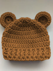 Easy bear hat crochet pattern