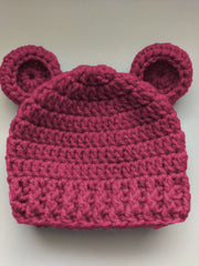 Easy bear hat crochet pattern