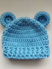 Easy bear hat crochet pattern