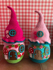 Crochet pattern fairy house doorstop