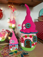 Crochet pattern fairy house doorstop