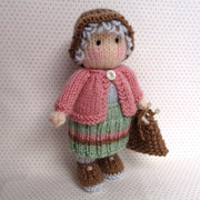 small doll knitting pattern - pattern for granny