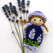 Lavender Bag Dolls to knit - Favour Bags