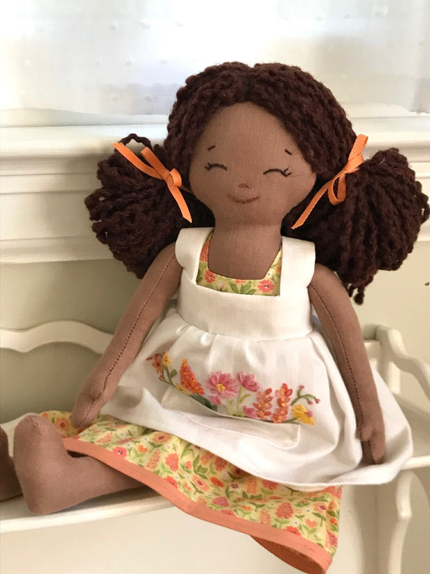 Prairie Lasses 12" soft doll PDF pattern