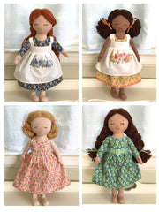 Prairie Lasses 12" soft doll PDF pattern