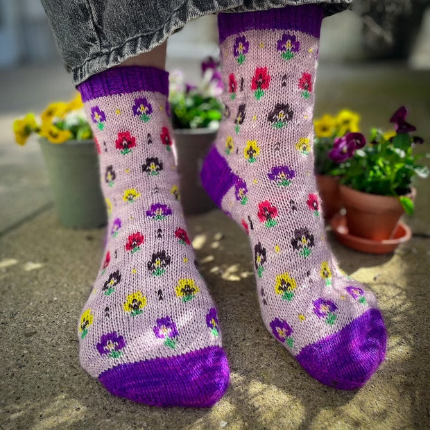 DIGITAL ITEM -Charlottes Flower Garden sock set