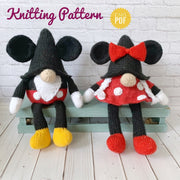 Mickey and Minnie Mouse Gnomes Knitting Pattern