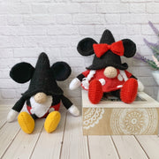 Mickey and Minnie Mouse Gnomes Knitting Pattern