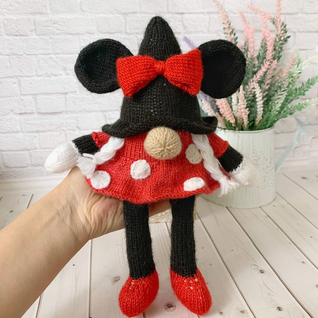 Mickey and Minnie Mouse Gnomes Knitting Pattern