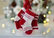 Christmas mini stocking knitting pattern