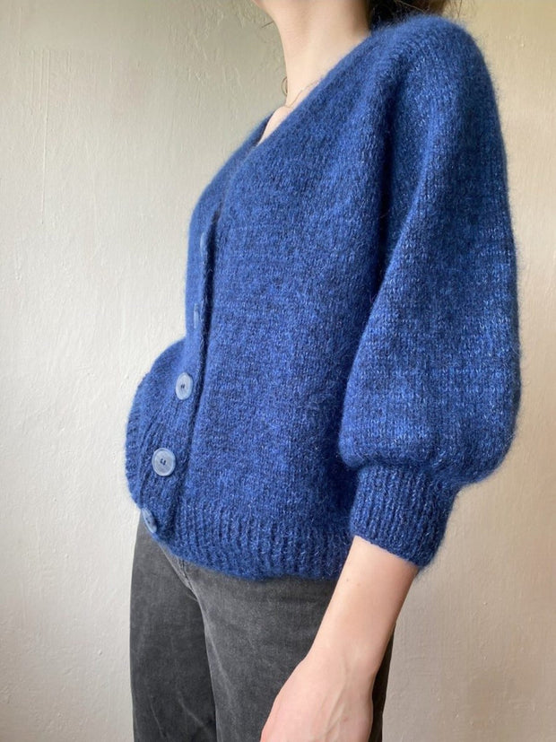 Knitting pattern (in English) for Mohair Weekend cardigan