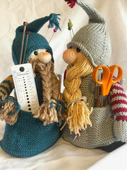 Mr and Mrs Gnome Tidy - PDF Knitting Pattern