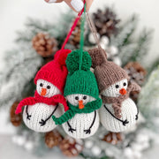 Snowman knitting pattern Christmas tree decor